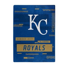 ROYALS OFFICIAL MLB "Digitize" Raschel Throw Blanket; 60" x 80"