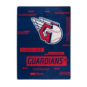 GUARDIANS OFFICIAL MLB "Digitize" Raschel Throw Blanket; 60" x 80"