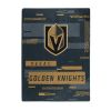 Golden Knights OFFICIAL NHL "Digitize" Raschel Throw Blanket; 60" x 80"